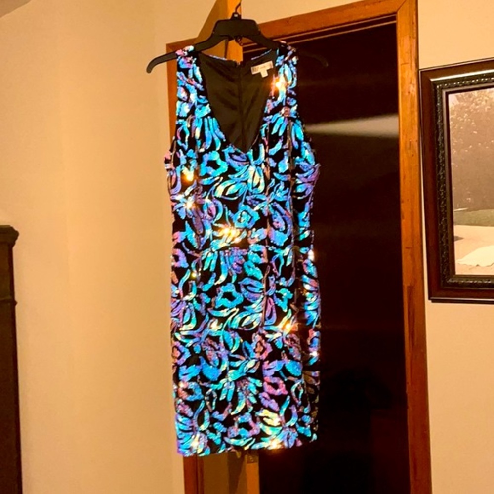 Size 10 Velvet Sequin prom dress